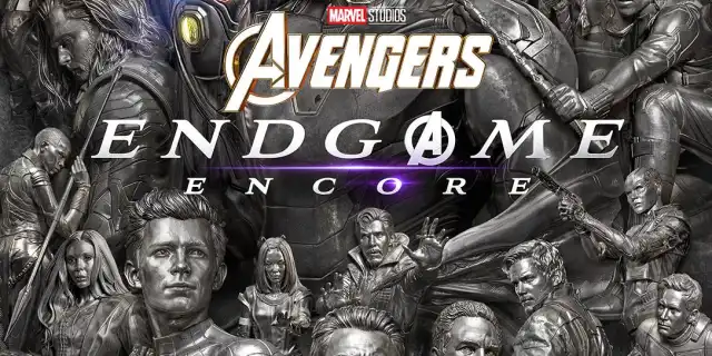 AVENGERS ENDGAME:ENCORE movie poster at Westgate Cinema