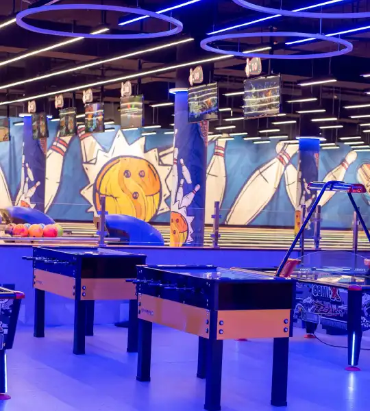 Strikez bowling and entertainment area at Westgate Shopping Mall
